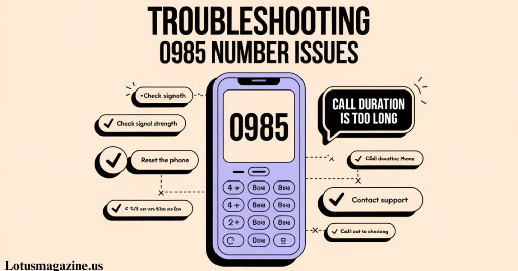 Troubleshooting 0985 Number Issues