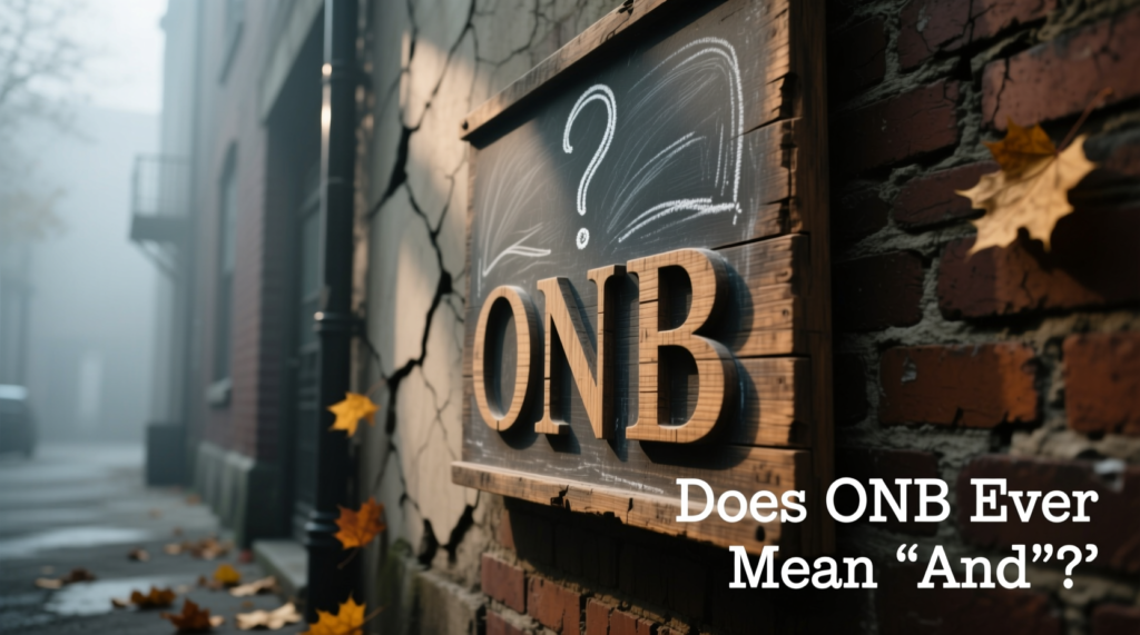Does ONB Ever Mean “And”