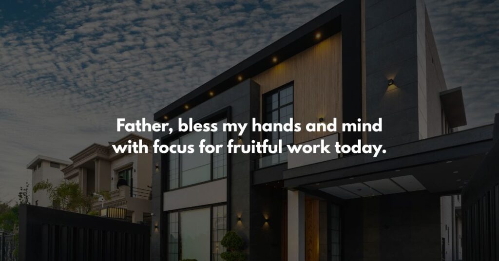 Prayer for Productivity